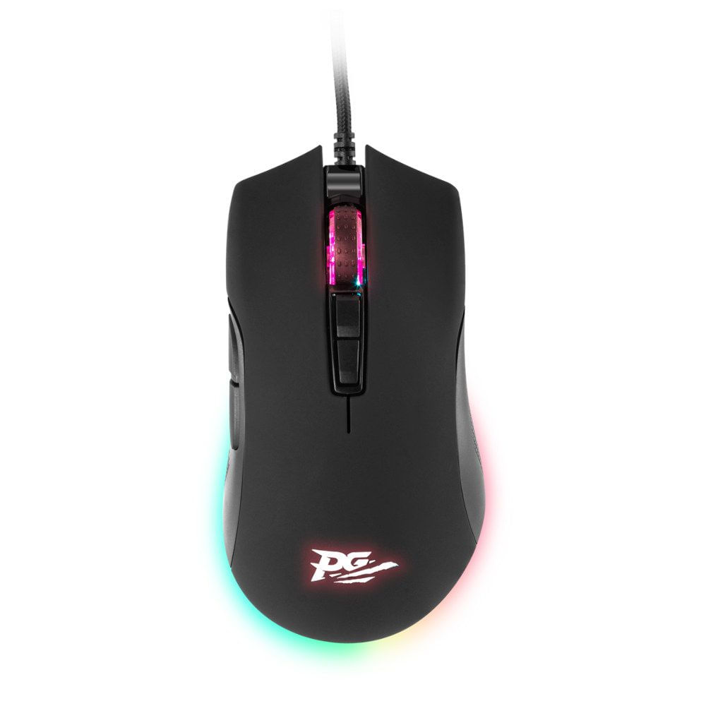 Mouse Gamer Philco PMS70 7 Botões Iluminação RGB 5000 DPI - PRETO