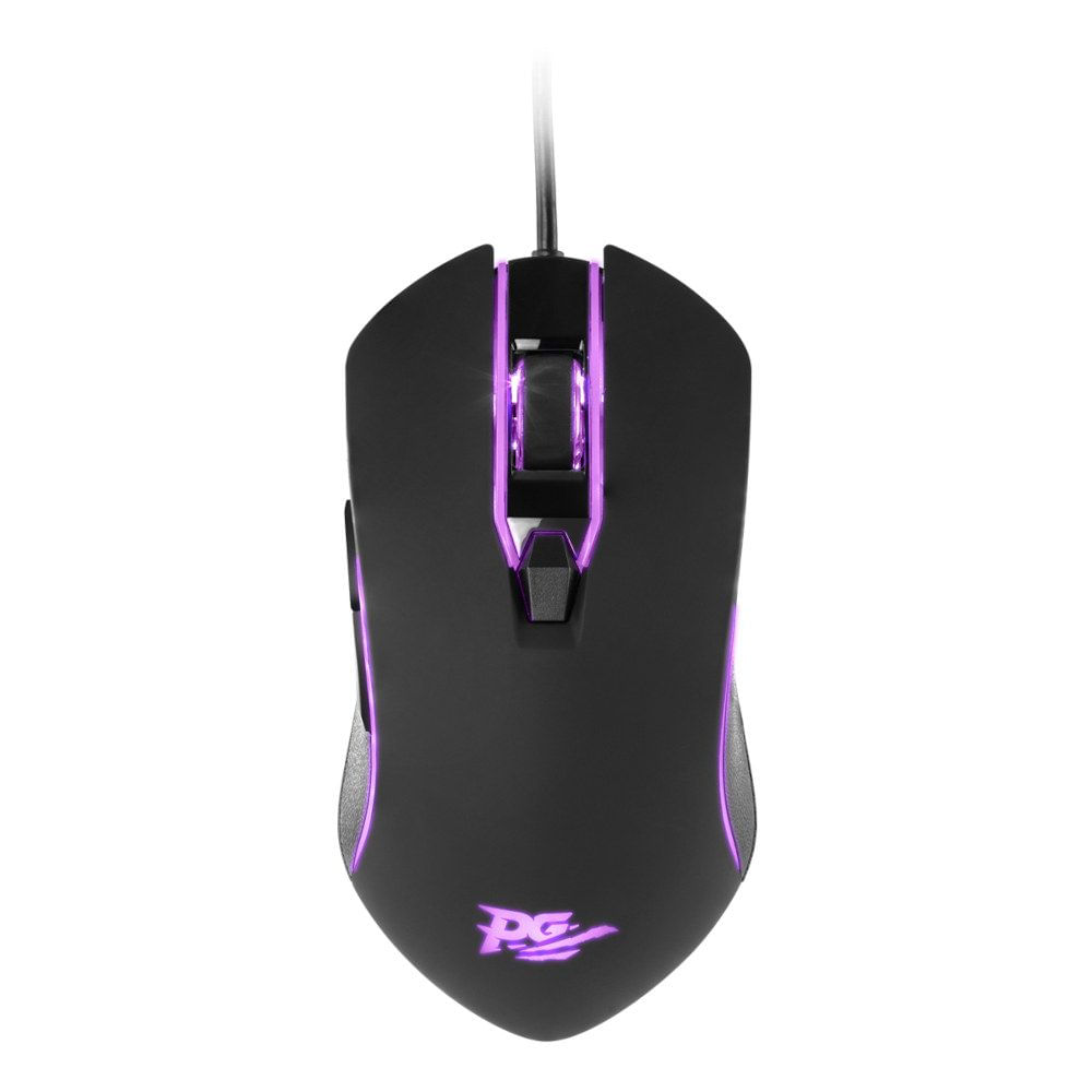 Mouse com Fio Philco PMS31 6 Botões Iluminação RGB LED 4 Cores - PRETO