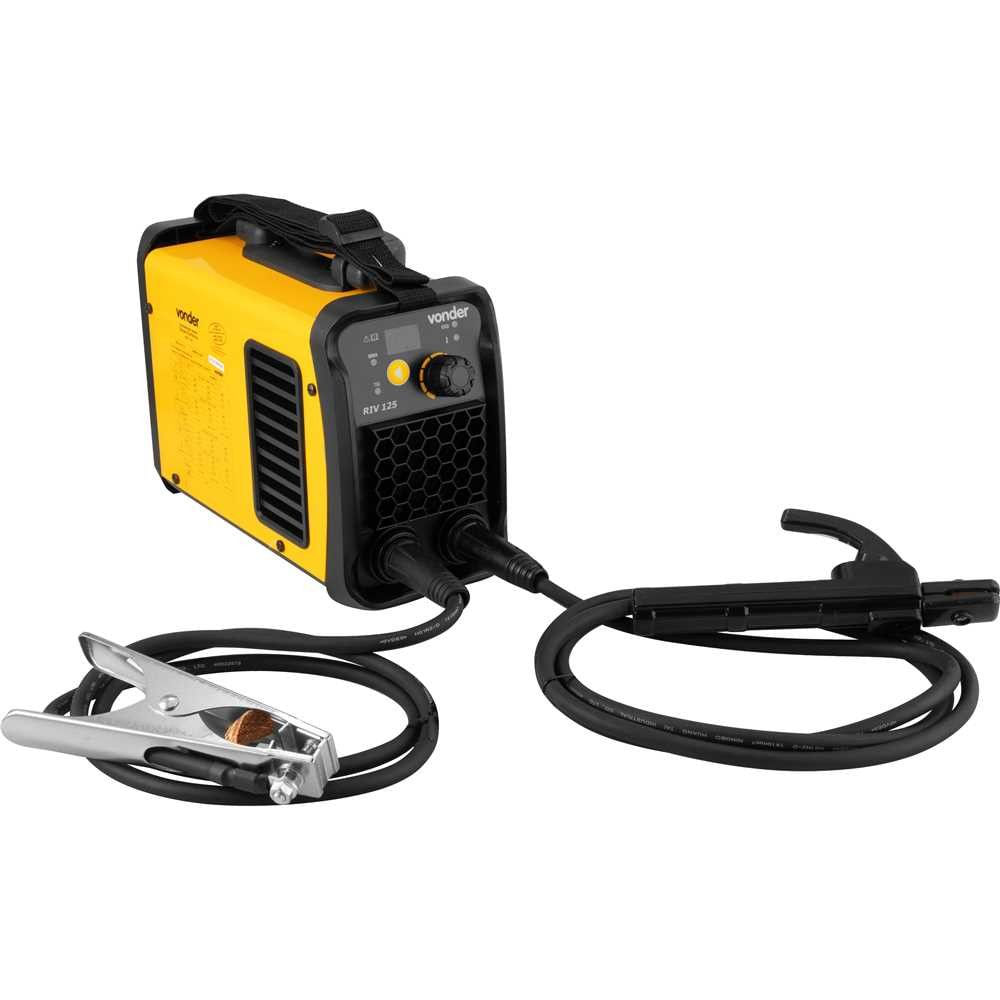Inversor para Solda Vonder RIV 125 com Eletrodo e TIG 120A com Display Digital