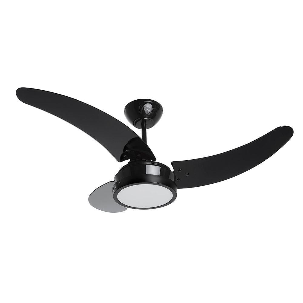 Ventilador de Teto Tron Buzios Max Led 3 Pás Preto