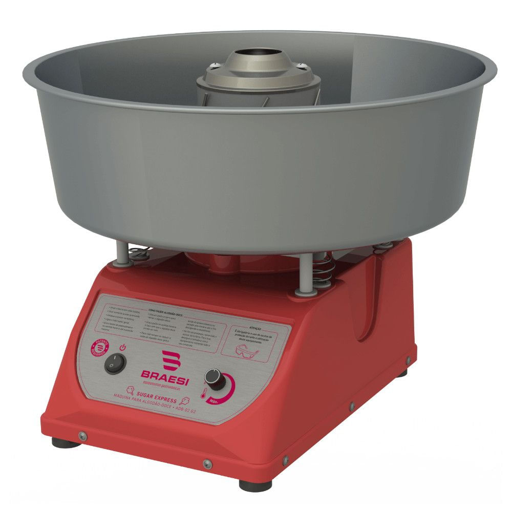 Máquina de Algodão Doce Braesi ADB-02 G2 Sugar Express 1300W Bivolt
